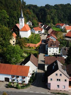 Blick vom neuen Kirchturm